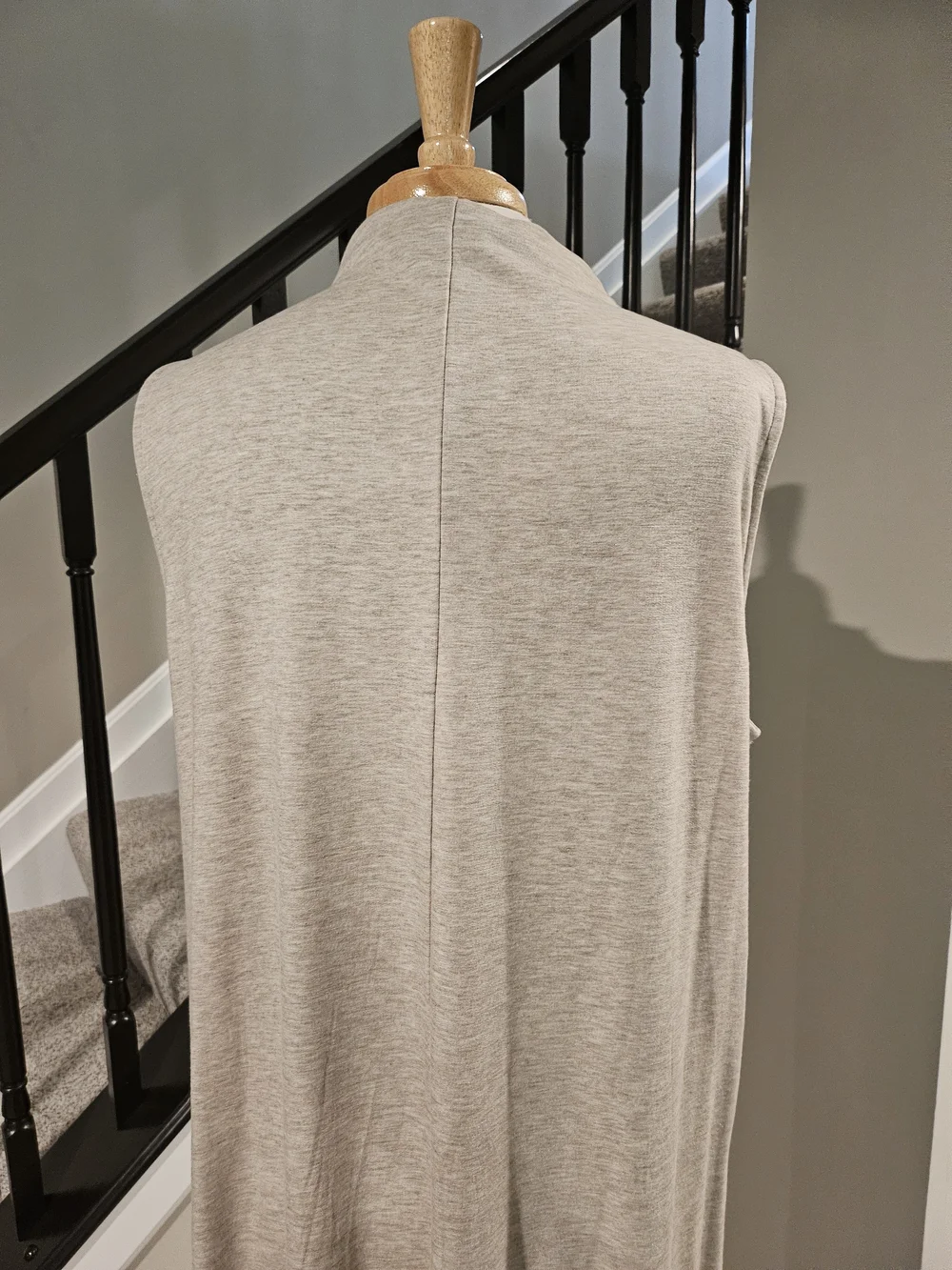 Pure J Jill Women’s Oatmeal/Taupe Mock Neck Maxi Sleeveless Dress (Size XL)